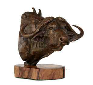 Buffalo Portrait bronze